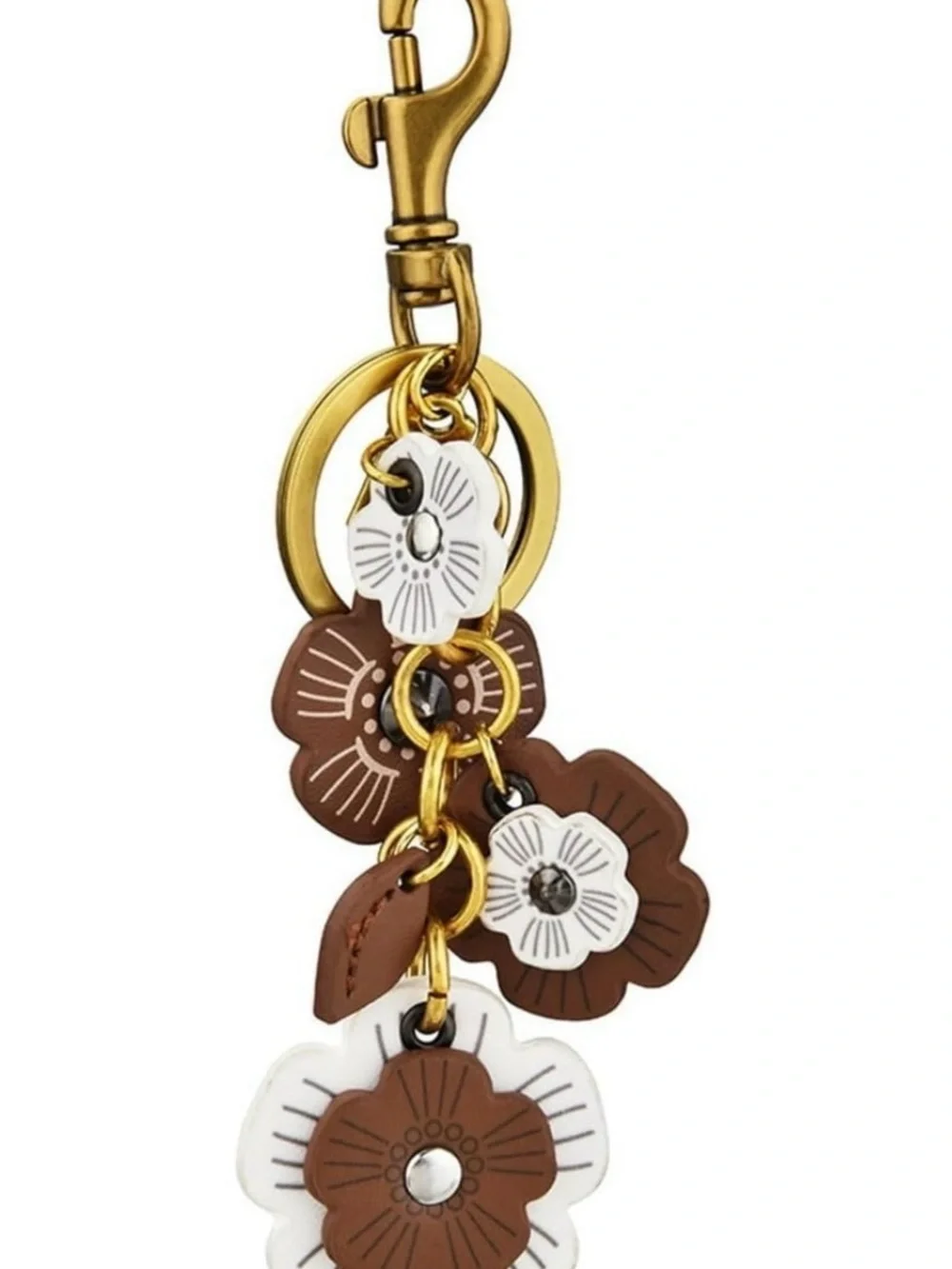 Tea Rose Style Bag Charm/Keychain-New